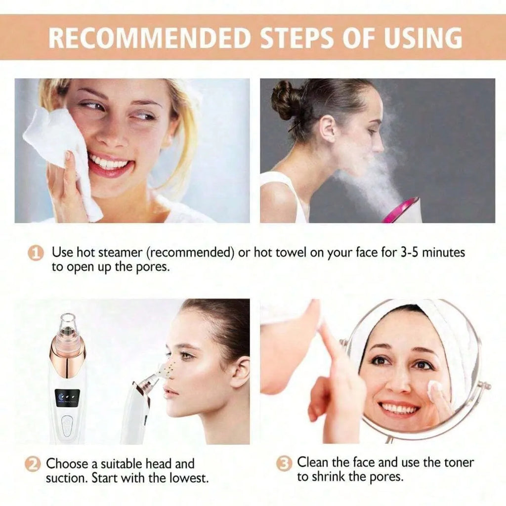 LumiClear™ Pore Vacuum – 5-Level Suction Blackhead Remover