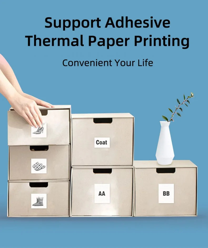 Mini Thermal Printer – Wireless Bluetooth Pocket Printer (58mm)