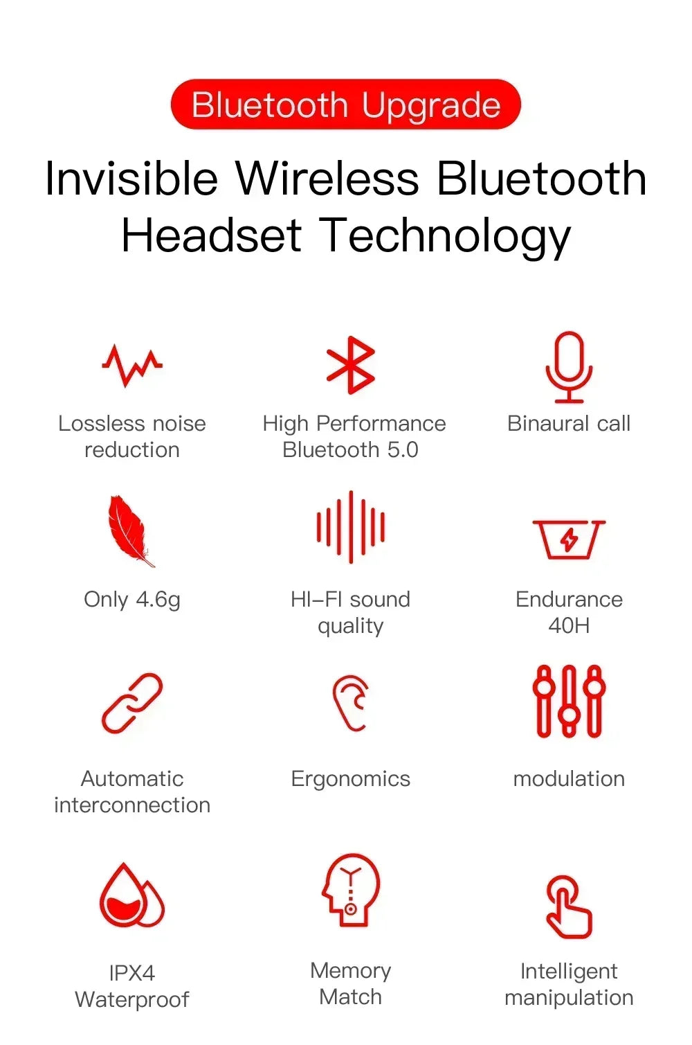 E6S SoundPods Wireless Earbuds