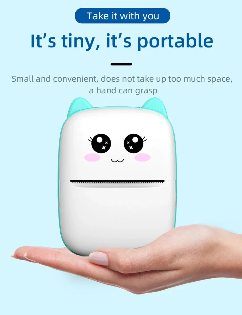 Mini Thermal Printer – Wireless Bluetooth Pocket Printer (58mm)