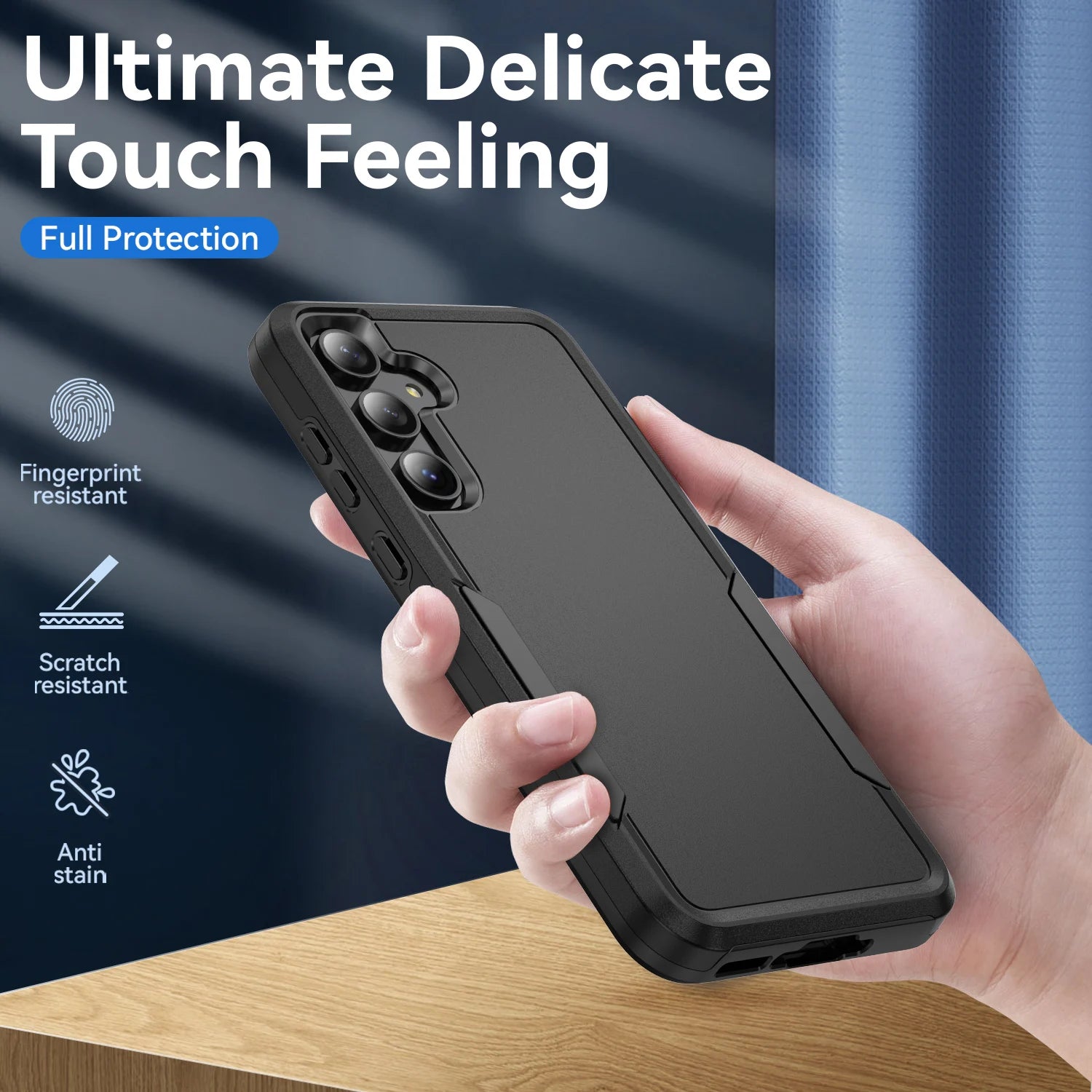 Military Grade Cases for Samsung Galaxy S25 FE S22 S23 S26 Plus S24 FE Ultra Edge A57 A17 A54 A16 5G A56 A55 A35 A15 Armor Case