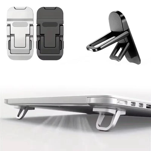2PCS Foldable Laptop Stand – Adjustable Portable Notebook Riser