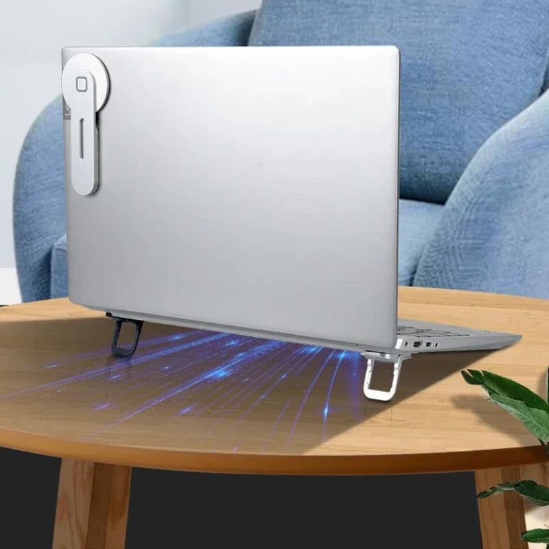 2PCS Foldable Laptop Stand – Adjustable Portable Notebook Riser