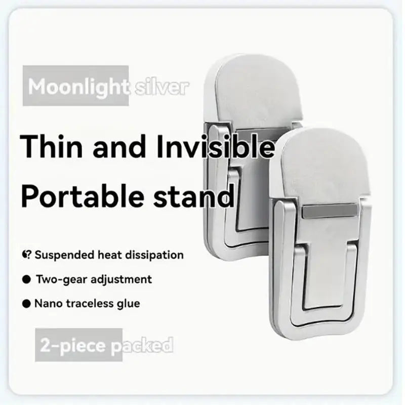 2PCS Foldable Laptop Stand – Adjustable Portable Notebook Riser