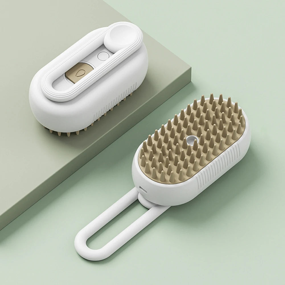3-in-1 Steam Pet Brush for Dogs & Cats