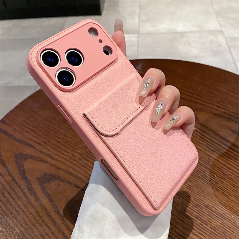 Leather Wallet Case for iPhone – Card Holder Cover