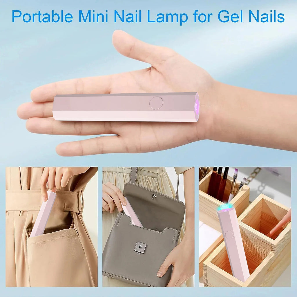 Handheld UV/LED Nail Lamp – USB Rechargeable Gel Polish Dryer