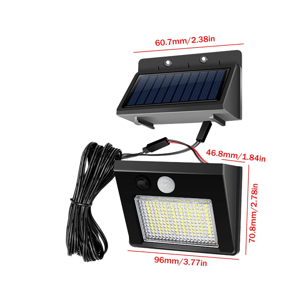 Solar Motion Sensor LED Wall Light – Waterproof Security Lamp