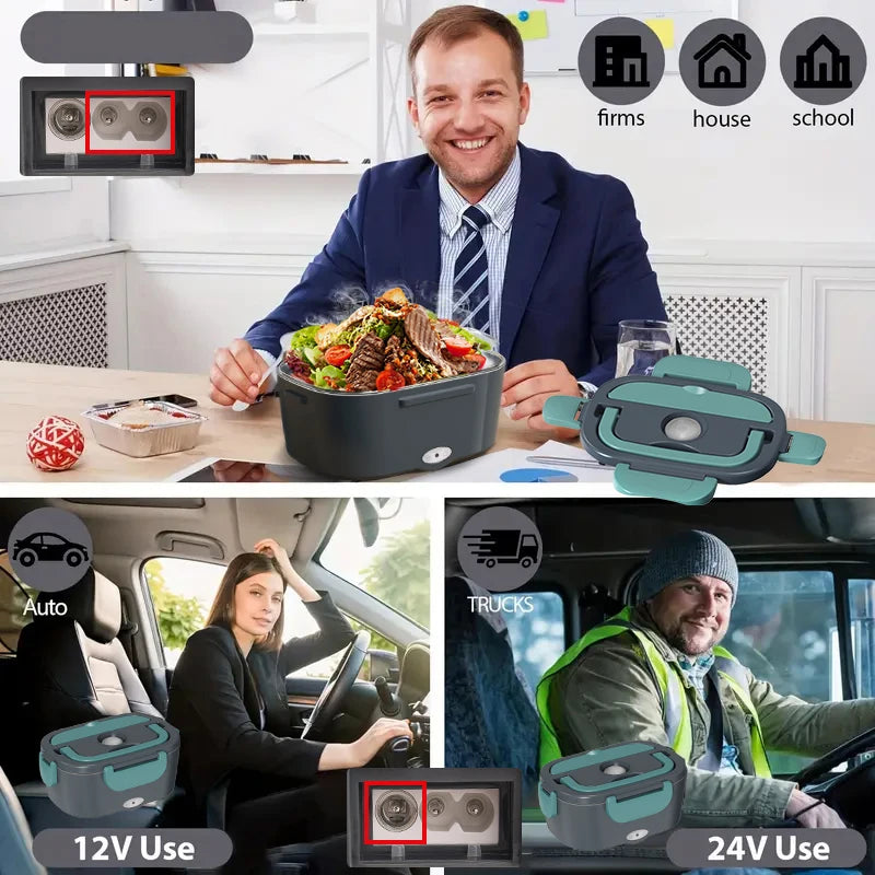 Electric Heated Lunch Box – Portable Food Warmer