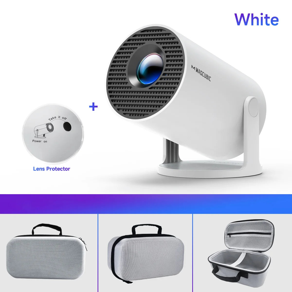 HY300 Pro Mini Projector – 1080P, WiFi 6 & Bluetooth (Android 14)