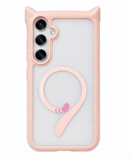 S26 Mansion Cat Ear Magnetic Case – Clear Premium Edition
