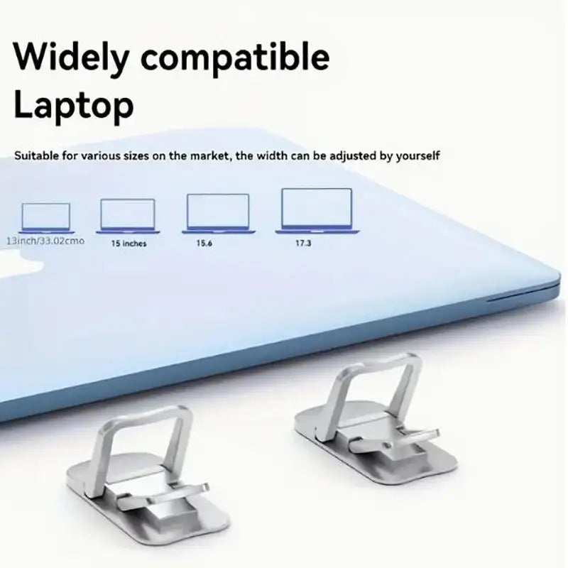 2PCS Foldable Laptop Stand – Adjustable Portable Notebook Riser