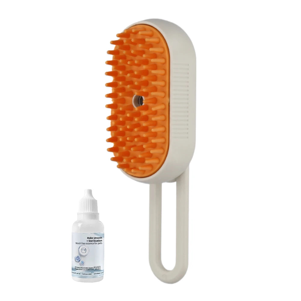 3-in-1 Steam Pet Brush for Dogs & Cats