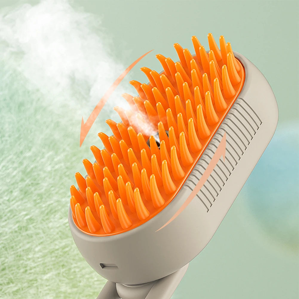 3-in-1 Steam Pet Brush for Dogs & Cats