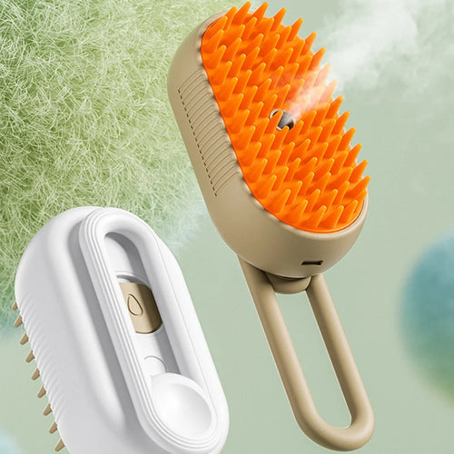 3-in-1 Steam Pet Brush for Dogs & Cats