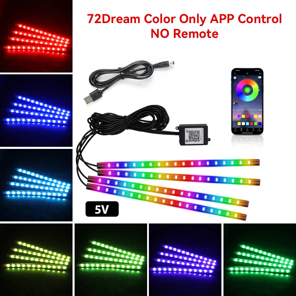 AuraGlow RGB LED – Interior Car Lights