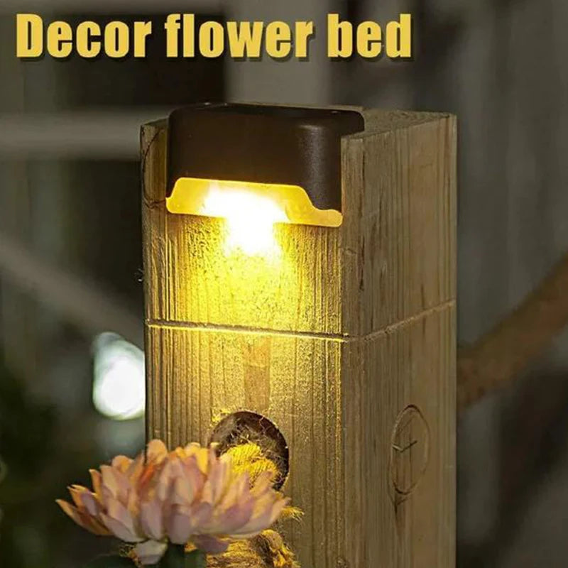 Solar Deck Lights – Outdoor LED Fence & Step Lights (4–12 Pack)