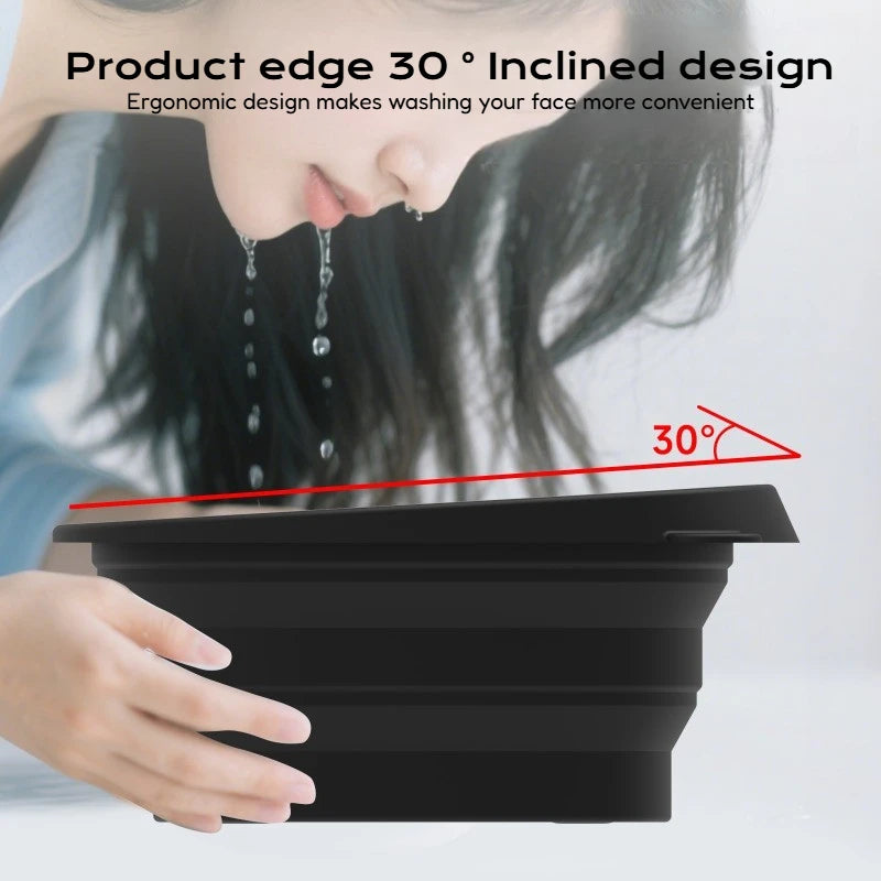 Silicone Face Ice Bath Bowl – Collapsible Cold Therapy Tool