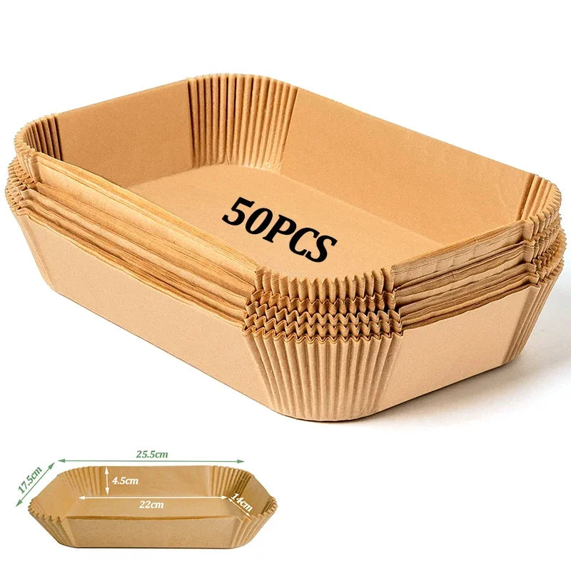 ProChef Air Fryer Liners – Disposable Oilproof Sheets (50/100PCS)