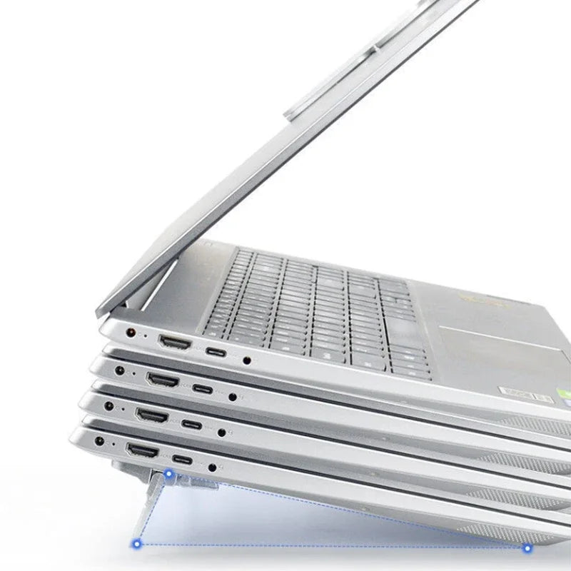 2PCS Foldable Laptop Stand – Adjustable Portable Notebook Riser