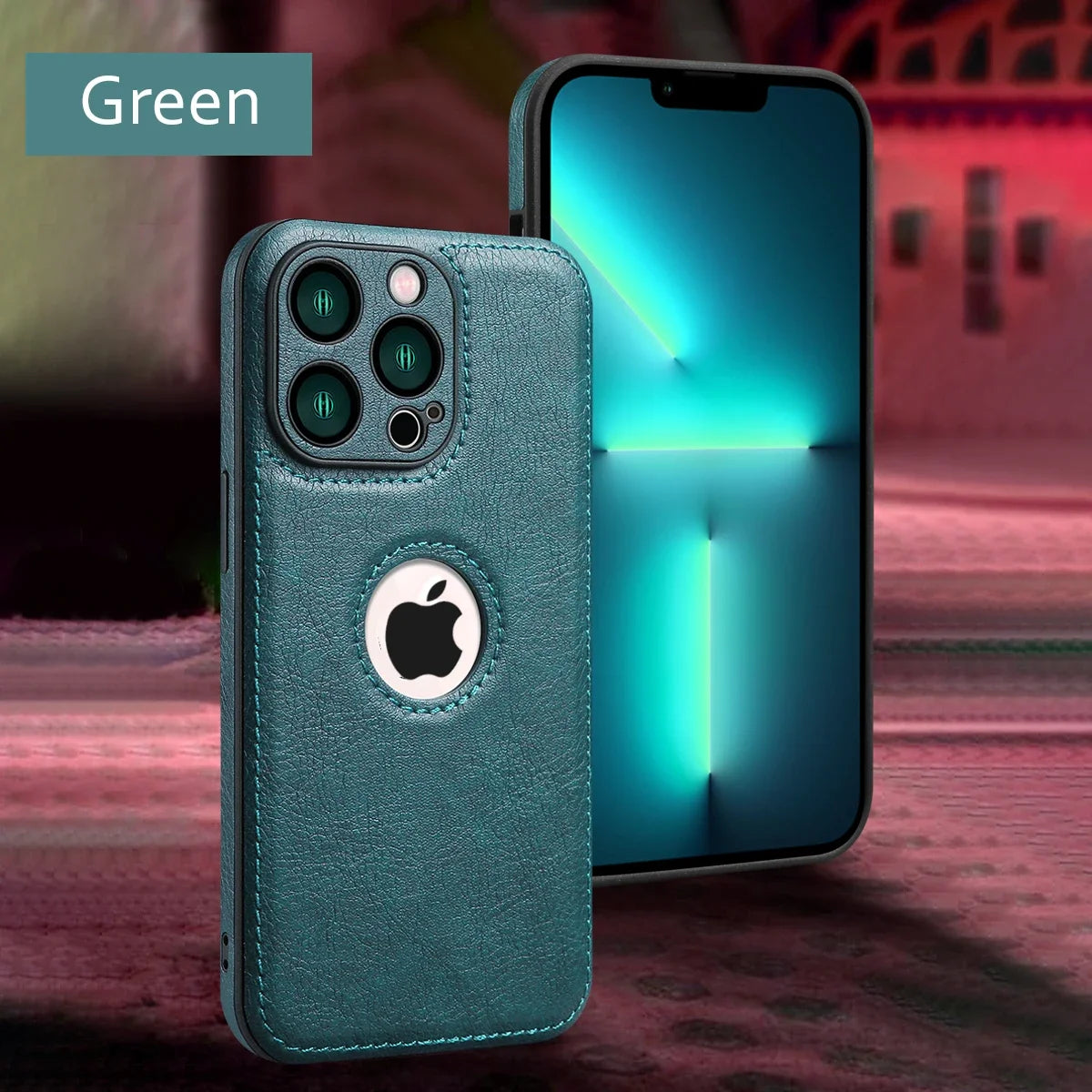 Luxury PU Leather Case for iPhone 15 Plus – Shockproof Premium Business Cover