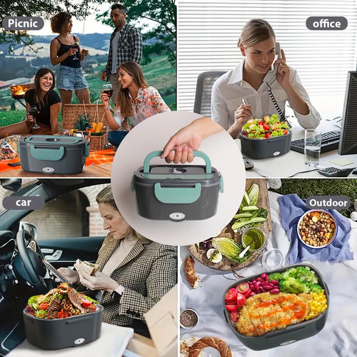 Electric Heated Lunch Box – Portable Food Warmer