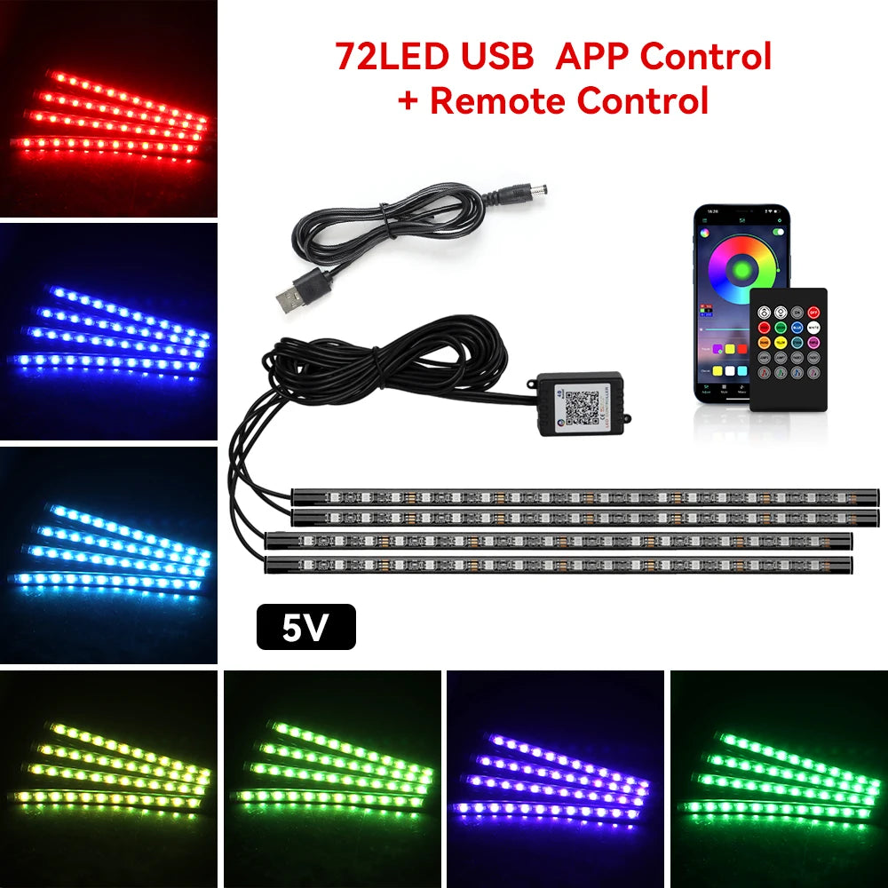 AuraGlow RGB LED – Interior Car Lights