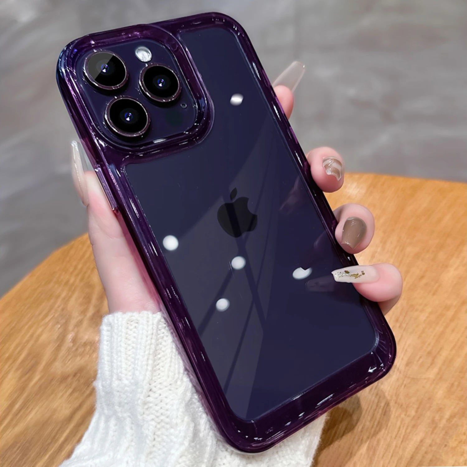iPhone 13 Pro Luxury Clear Armor Case – Shockproof Transparent Acrylic Protective Cover