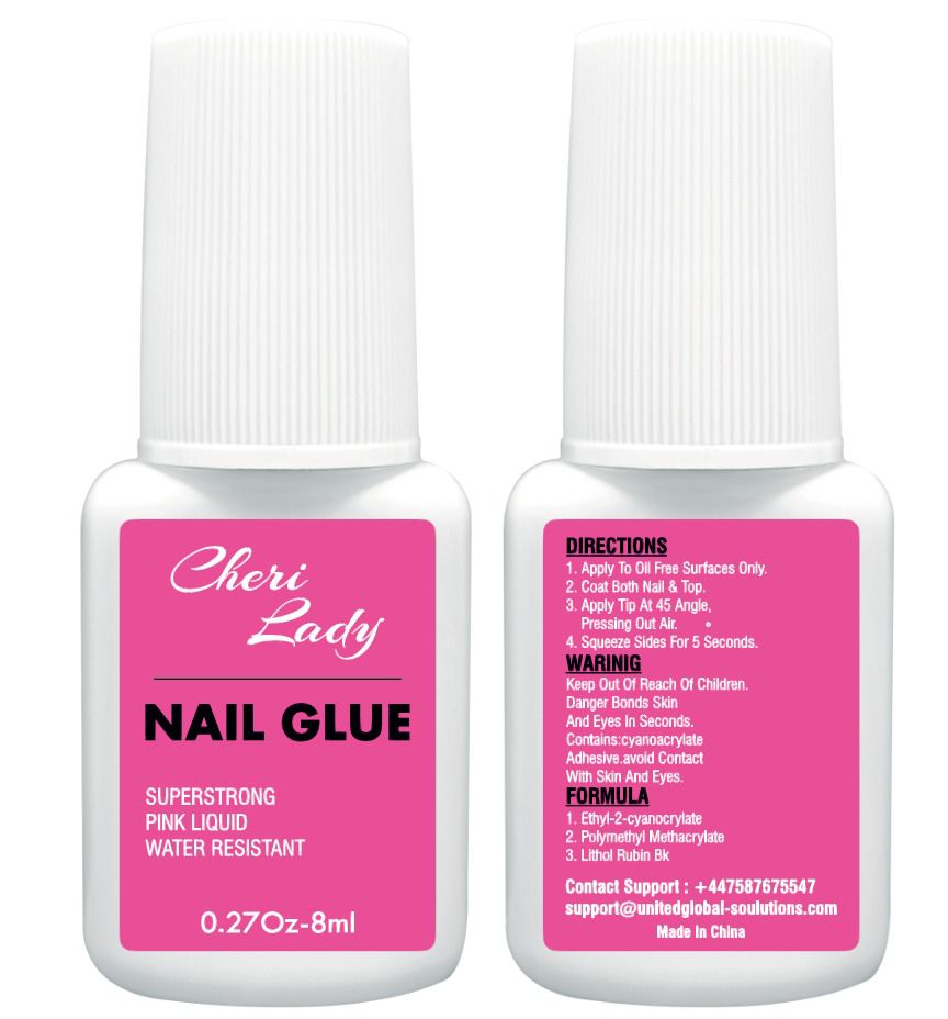 Cheri Lady Extra Strong Nail Glue 8ml – Quick Dry Adhesive