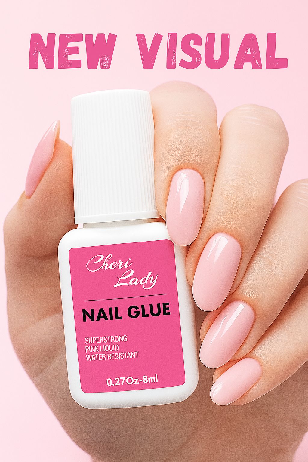 Cheri Lady Extra Strong Nail Glue 8ml – Quick Dry Adhesive