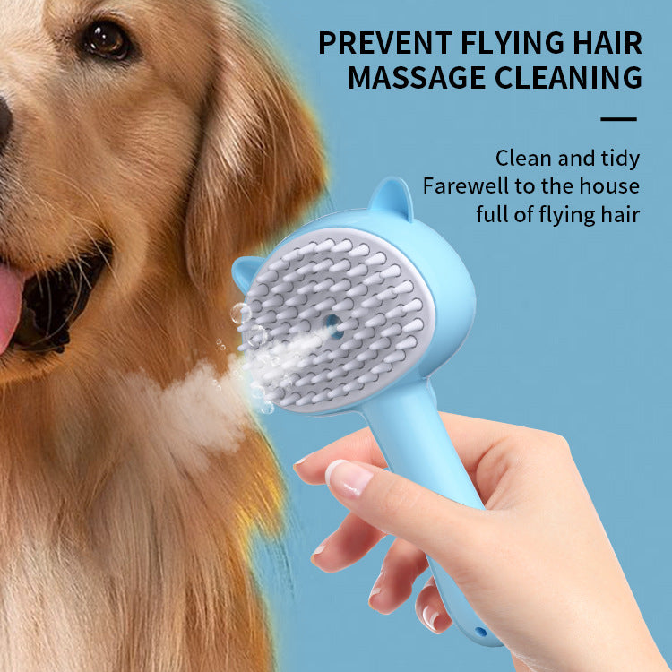 Self-Cleaning Pet Brush – Rechargeable Mist Groomer