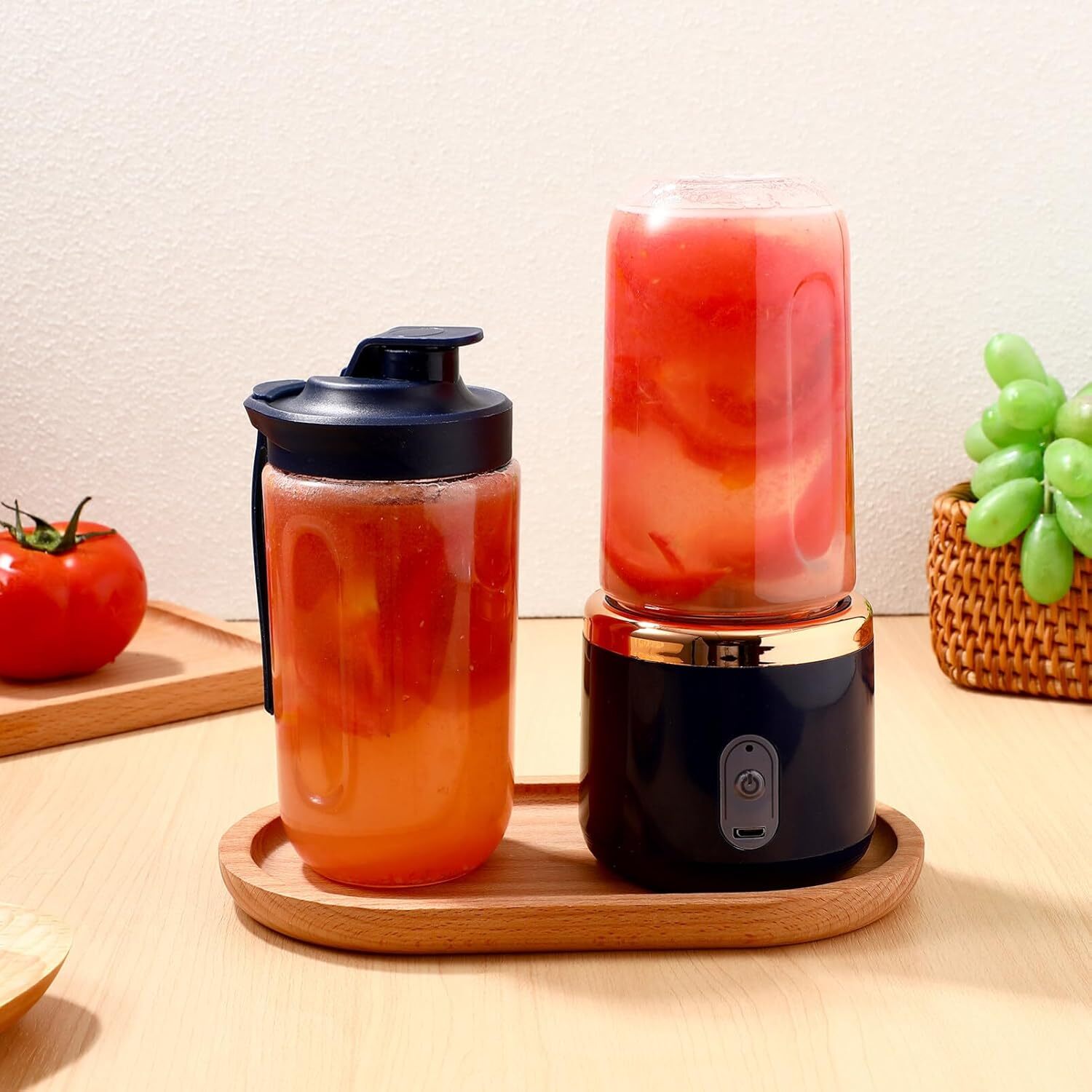 Portable USB Blender – Rechargeable Smoothie Maker Bottle