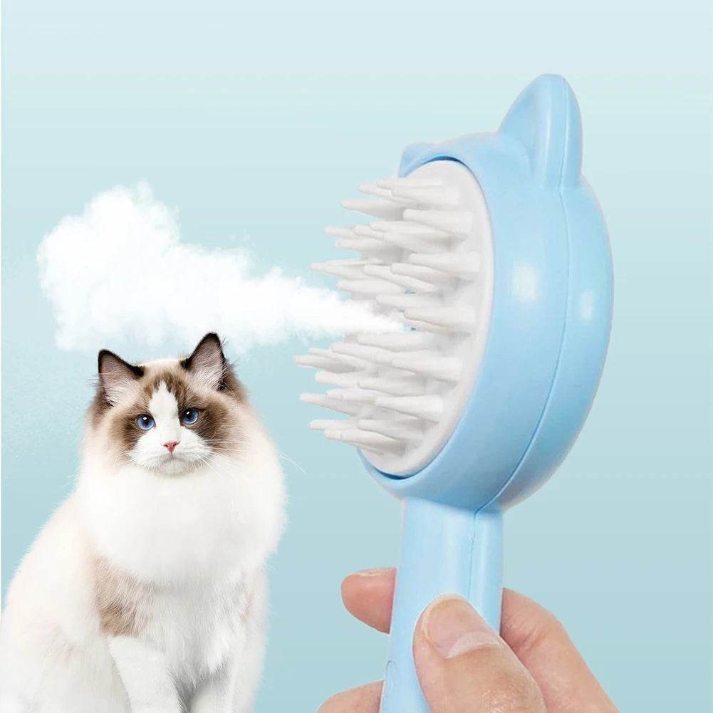 Self-Cleaning Pet Brush – Rechargeable Mist Groomer