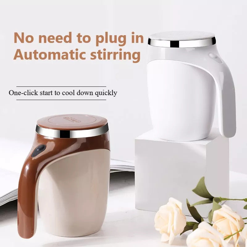Self-Stirring Coffee Mug – Rechargeable Electric Mixing Cup