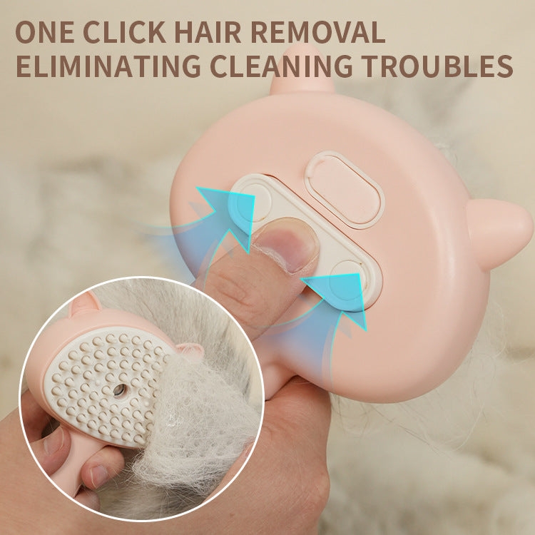Self-Cleaning Pet Brush – Rechargeable Mist Groomer