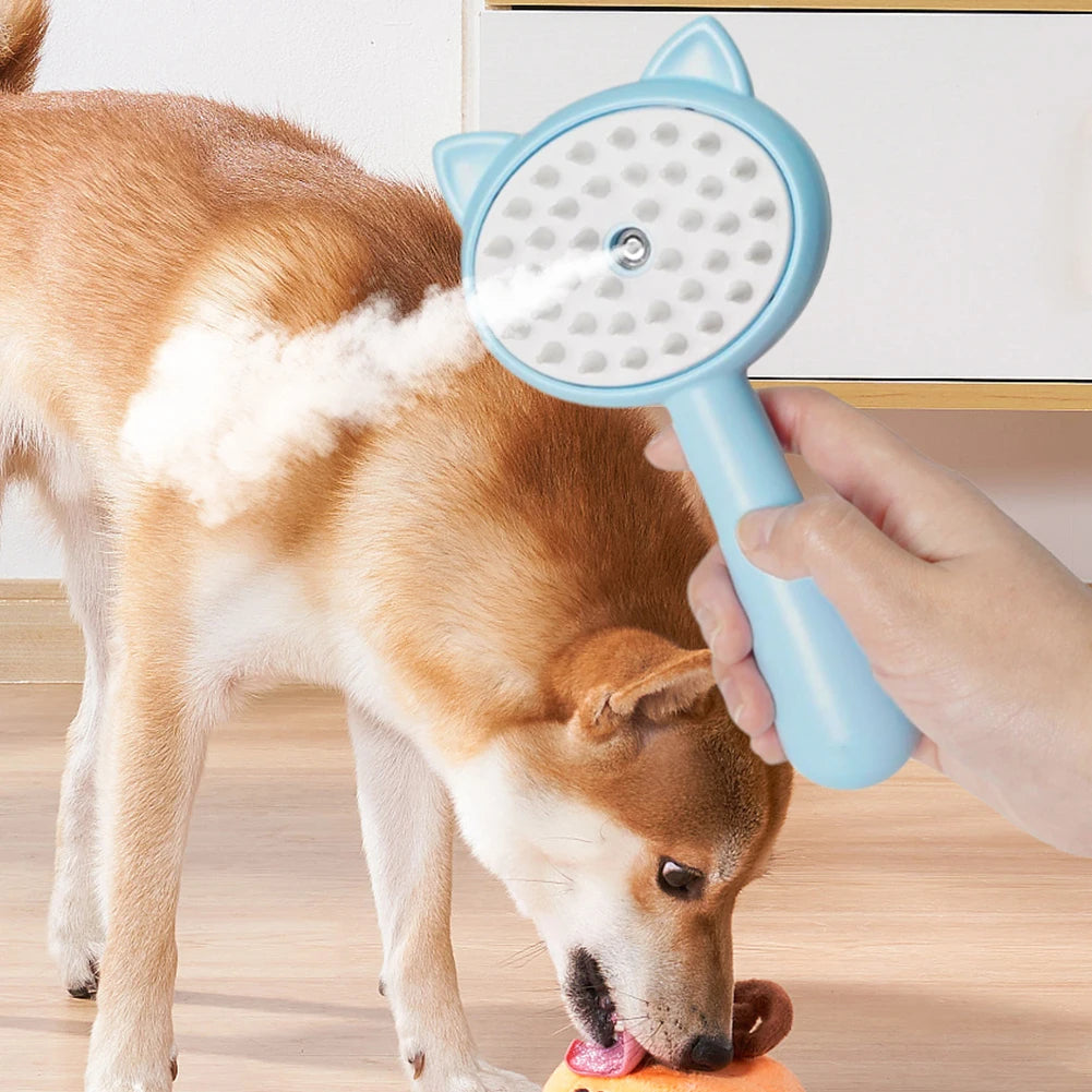 Self-Cleaning Pet Brush – Rechargeable Mist Groomer