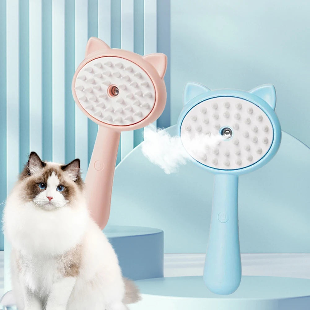 Self-Cleaning Pet Brush – Rechargeable Mist Groomer