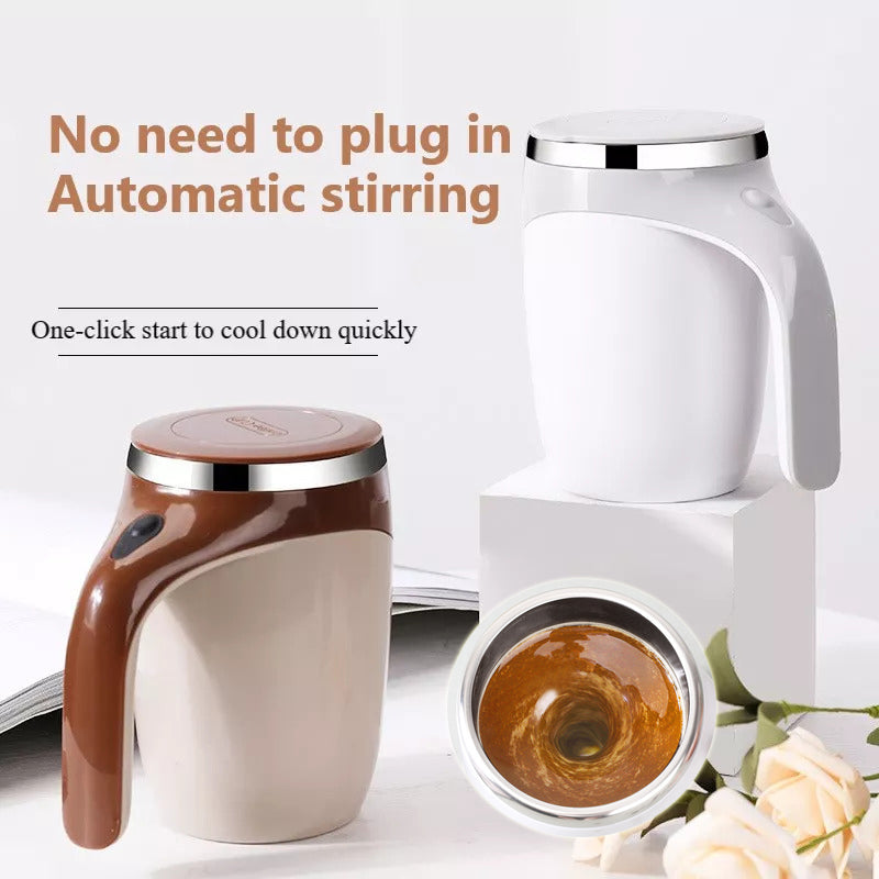 Self-Stirring Coffee Mug – Rechargeable Electric Mixing Cup